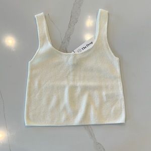 Cream Sweater Crop Top